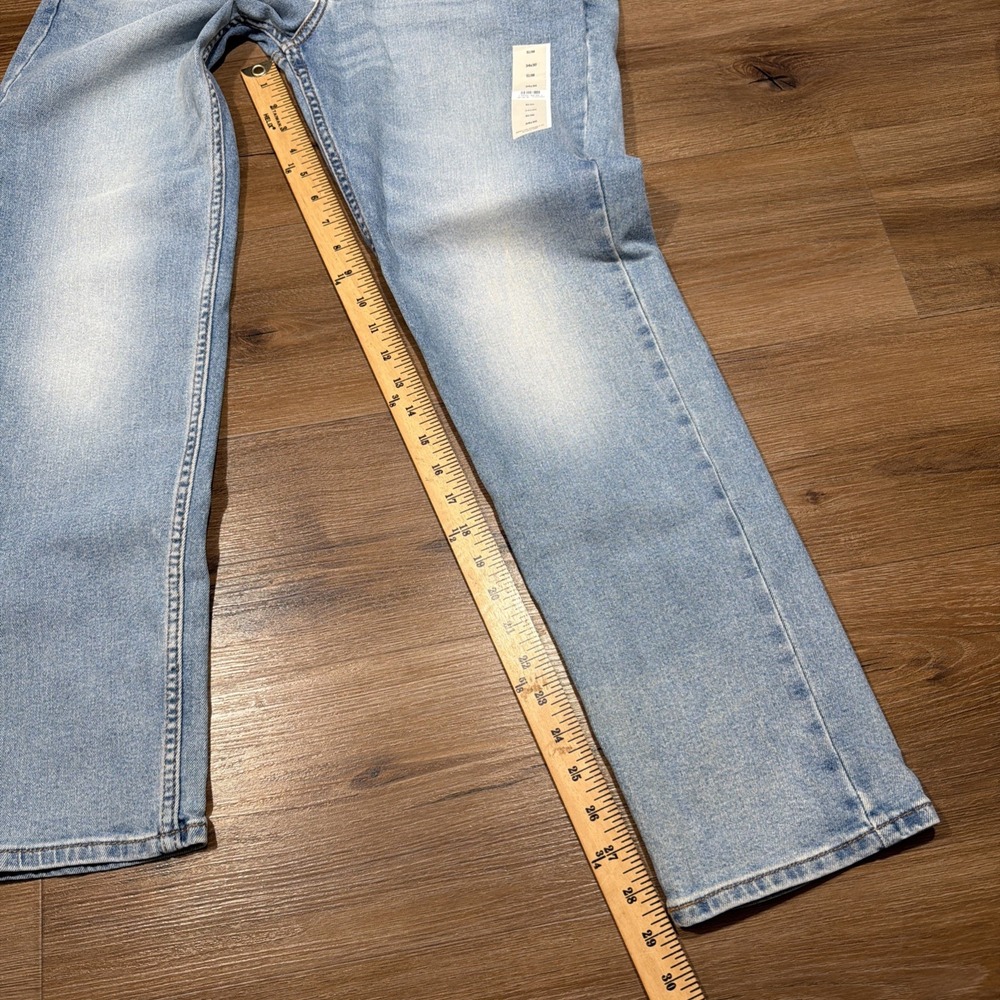 NWT Signature Levi Strauss Mens Jeans Size 34x30 Slim Light Wash Denim 5 Pockets - Picture 6 of 9